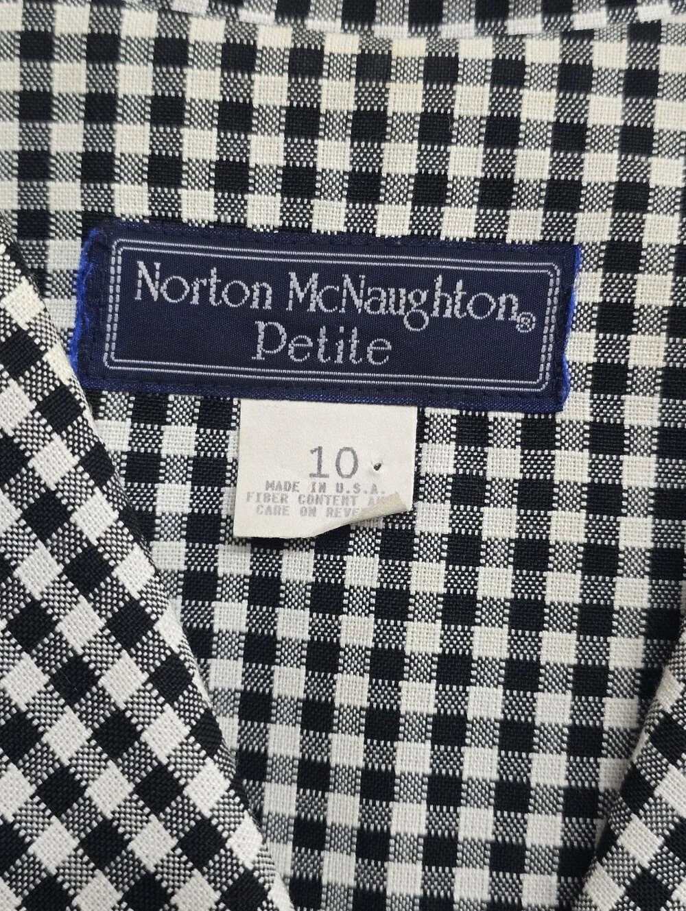 Vintage Norton McNaughton Gingham Blazer